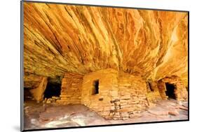 Mule Canyons House on Fire Ruin, Anasazi Ruins, Cedar Mesa, Utah-Richard Wright-Mounted Photographic Print