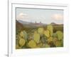 Mule Ears and Prickly Pear Cactus, Chisos Mountains, Big Bend National Park, Brewster Co., Texas, U-Larry Ditto-Framed Photographic Print