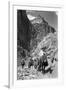 Mule Riders on Kaibab Trail-Philip Gendreau-Framed Premium Photographic Print