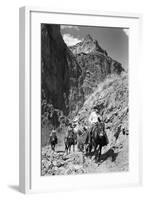 Mule Riders on Kaibab Trail-Philip Gendreau-Framed Photographic Print