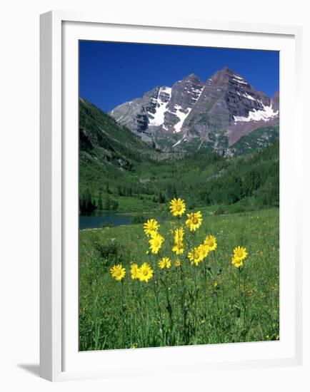 Mule's Ears, Maroon Bells, CO-David Carriere-Framed Premium Photographic Print