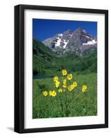 Mule's Ears, Maroon Bells, CO-David Carriere-Framed Photographic Print