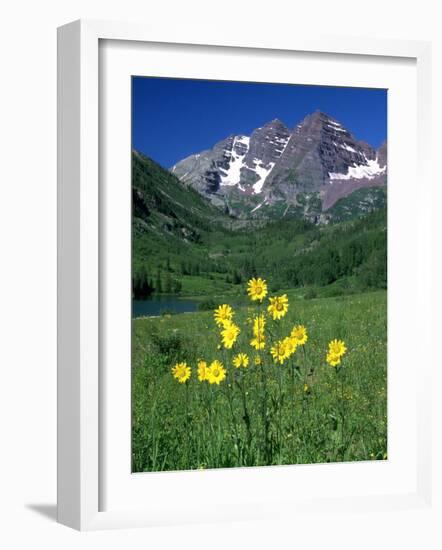 Mule's Ears, Maroon Bells, CO-David Carriere-Framed Photographic Print