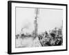 Mule Teams on the Levee, New Orleans, La.-null-Framed Photo