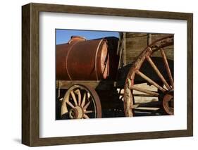 Mule Train Wagon, Harmony Borax Works, Death Valley, California, USA-Michel Hersen-Framed Photographic Print