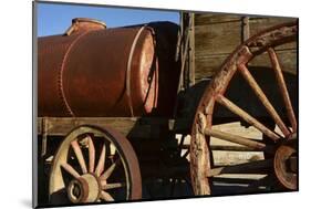 Mule Train Wagon, Harmony Borax Works, Death Valley, California, USA-Michel Hersen-Mounted Photographic Print