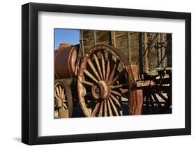 Mule Train Wagon, Harmony Borax Works, Death Valley, California, USA-Michel Hersen-Framed Photographic Print