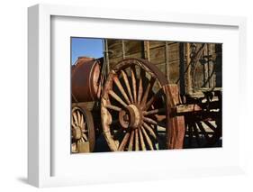 Mule Train Wagon, Harmony Borax Works, Death Valley, California, USA-Michel Hersen-Framed Photographic Print