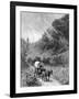 Mule Wagon Passing Through the Cumberland Gap, Kentucky-null-Framed Giclee Print