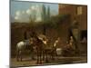 Muleteers at an Inn-Karel Dujardin-Mounted Art Print