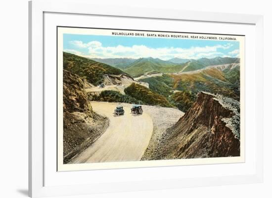 Mulholland Drive, Santa Monica, California-null-Framed Art Print