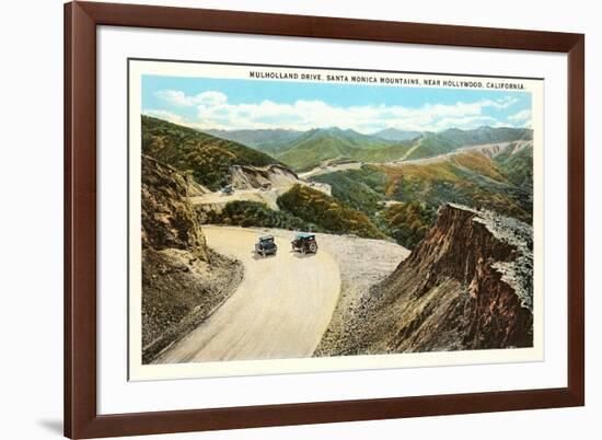 Mulholland Drive, Santa Monica, California-null-Framed Art Print