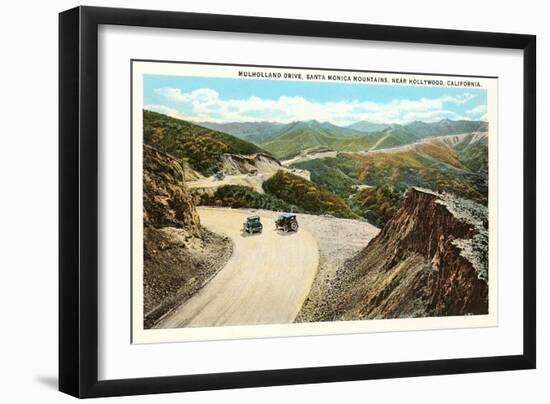 Mulholland Drive, Santa Monica, California-null-Framed Art Print