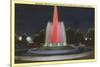 Mulholland Fountain, Los Angeles, California-null-Stretched Canvas