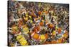 Mullik Ghat Flower Market, Kolkata (Calcutta), West Bengal, India, Asia-Bruno Morandi-Stretched Canvas