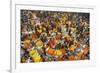 Mullik Ghat Flower Market, Kolkata (Calcutta), West Bengal, India, Asia-Bruno Morandi-Framed Photographic Print