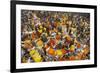 Mullik Ghat Flower Market, Kolkata (Calcutta), West Bengal, India, Asia-Bruno Morandi-Framed Photographic Print