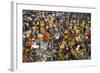 Mullik Ghat Flower Market, Kolkata (Calcutta), West Bengal, India, Asia-Bruno Morandi-Framed Photographic Print