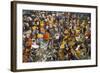 Mullik Ghat Flower Market, Kolkata (Calcutta), West Bengal, India, Asia-Bruno Morandi-Framed Photographic Print