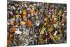 Mullik Ghat Flower Market, Kolkata (Calcutta), West Bengal, India, Asia-Bruno Morandi-Mounted Photographic Print