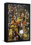 Mullik Ghat Flower Market, Kolkata (Calcutta), West Bengal, India, Asia-Bruno Morandi-Framed Stretched Canvas