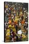 Mullik Ghat Flower Market, Kolkata (Calcutta), West Bengal, India, Asia-Bruno Morandi-Stretched Canvas