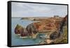Mullion Cove, Cornwall-Alfred Robert Quinton-Framed Stretched Canvas