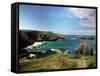 Mullion Cove in Cornwall-null-Framed Stretched Canvas