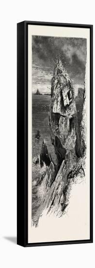 Mullion Gull Rock, the South Coast, UK, 19th Century-null-Framed Stretched Canvas
