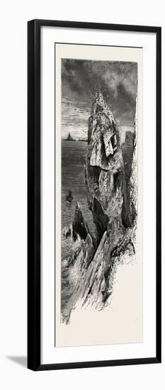 Mullion Gull Rock, the South Coast, UK, 19th Century-null-Framed Giclee Print