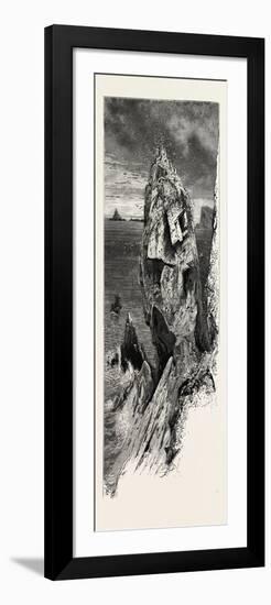 Mullion Gull Rock, the South Coast, UK, 19th Century-null-Framed Giclee Print