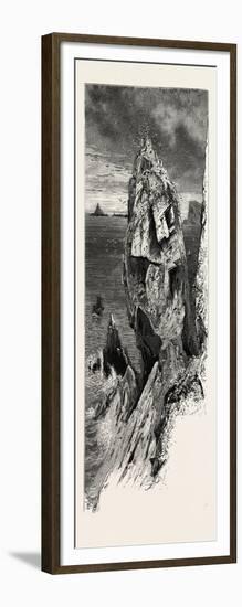 Mullion Gull Rock, the South Coast, UK, 19th Century-null-Framed Giclee Print