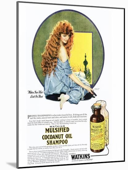 Mulsified Shampoo, Cocoanuts Oil Coconuts, USA, 1920-null-Mounted Giclee Print