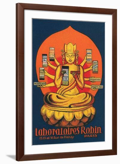 Multi-Armed Indian God-null-Framed Art Print