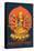 Multi-Armed Indian God-null-Framed Stretched Canvas