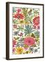 Multi Bloom Floral I-Karen Fields-Framed Art Print