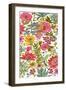 Multi Bloom Floral II-Karen Fields-Framed Art Print