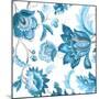 Multi Blue Capri Floral-Lanie Loreth-Mounted Art Print