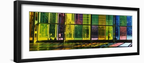 Multi-Colored Glass in a Convention Center, Palais De Congres De Montreal, Montreal, Quebec, Canada-null-Framed Photographic Print