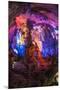 Multi Colored Lights in the Reed Flute Cave-Terry Eggers-Mounted Premium Photographic Print