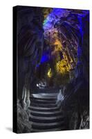 Multi Colored Lights in the Reed Flute Cave-Terry Eggers-Stretched Canvas