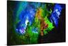 Multi Colored Lights in the Reed Flute Cave-Terry Eggers-Stretched Canvas