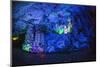 Multi Colored Lights in the Reed Flute Cave-Terry Eggers-Mounted Photographic Print