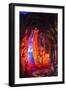 Multi Colored Lights in the Reed Flute Cave-Terry Eggers-Framed Photographic Print