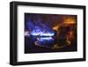 Multi Colored Lights in the Reed Flute Cave-Terry Eggers-Framed Photographic Print