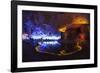 Multi Colored Lights in the Reed Flute Cave-Terry Eggers-Framed Photographic Print