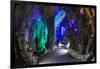 Multi Colored Lights in the Reed Flute Cave-Terry Eggers-Framed Photographic Print