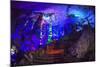 Multi Colored Lights in the Reed Flute Cave-Terry Eggers-Mounted Photographic Print