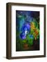 Multi Colored Lights in the Reed Flute Cave-Terry Eggers-Framed Photographic Print