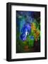 Multi Colored Lights in the Reed Flute Cave-Terry Eggers-Framed Photographic Print